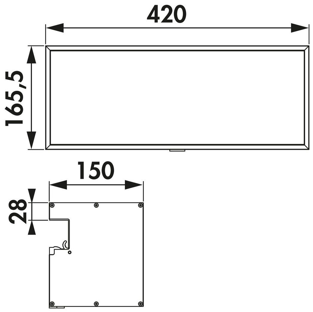 Naber Lucento Verteilerbox, Zubehör, schwarz