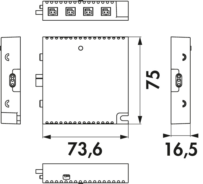 Naber MEC Driver LED 1-Kanal Modul Funk/ZigBee, Zubehör