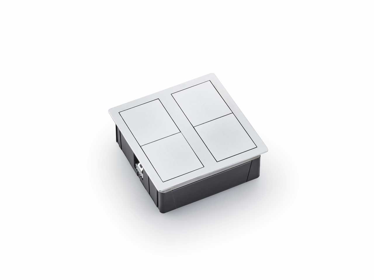Naber VersaHit Dual USB A/C , Steckdosenelement, mit belgischer/französischer Steckdose, weiß matt