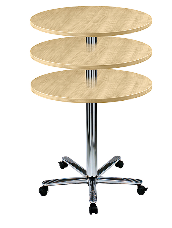 LIGNEA Säulenhubtisch ST08, 80 cm rund