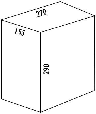 WESCO® Ersatzbehälter, alugrau, 8 Liter