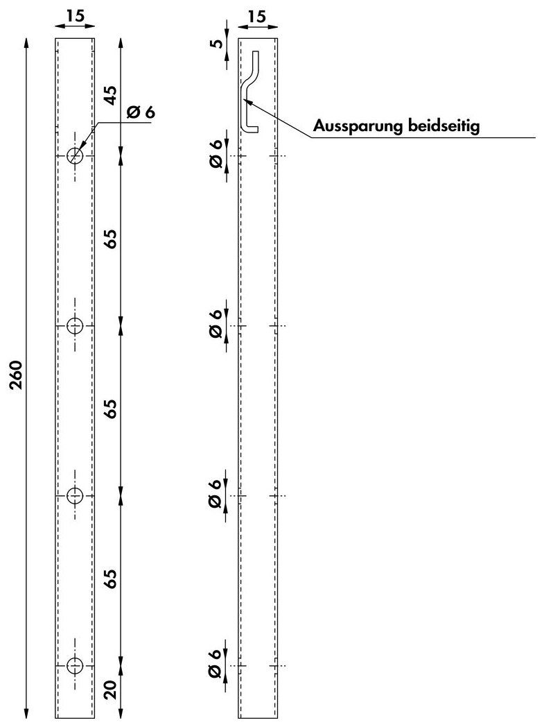 Naber MTS-Profil, Verbindungsmaterial, verzinkt