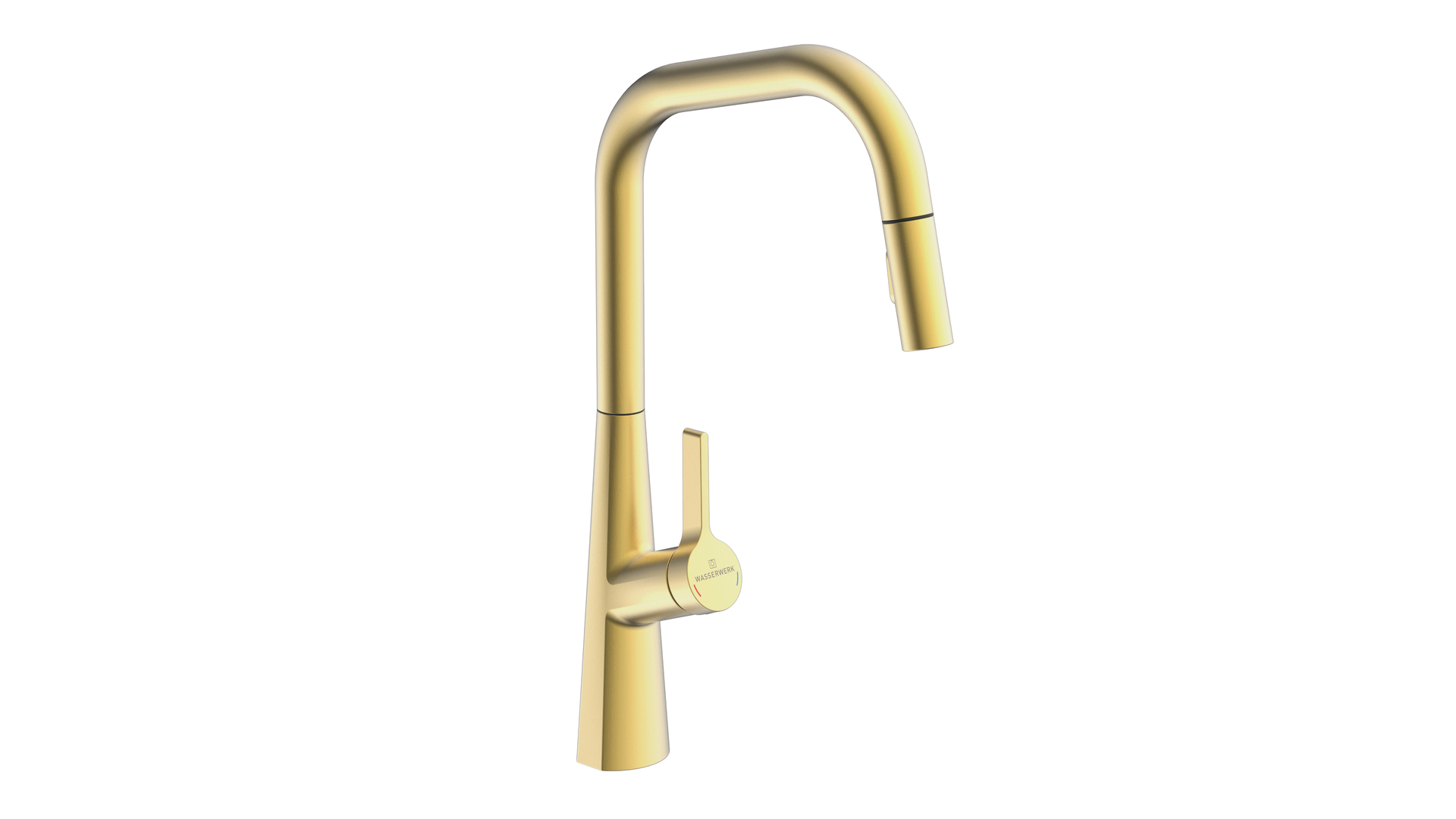 Naber Kristea, Spültischarmatur, brushed-gold, Hochdruck