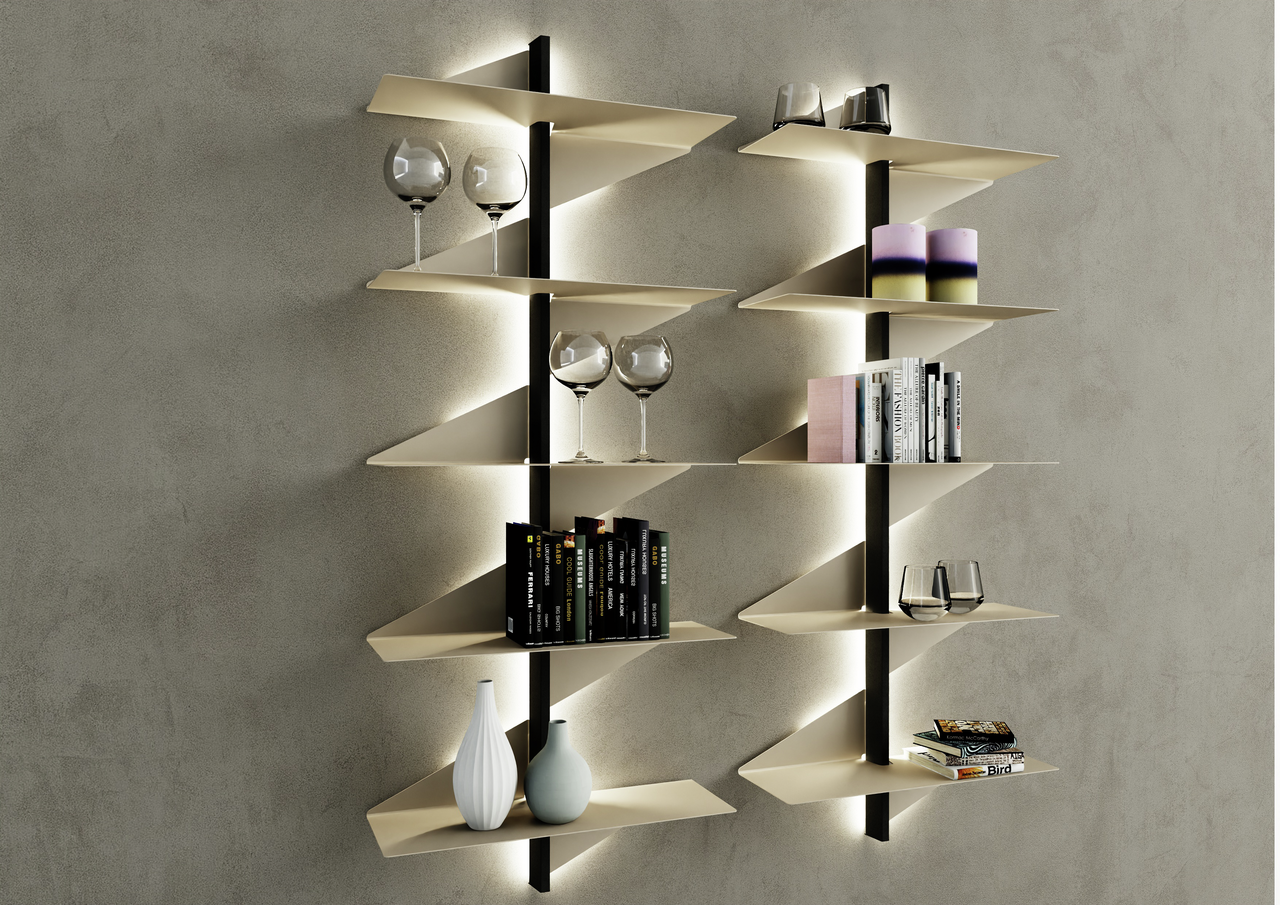 Naber transFORM Regalsystem Sail, Regalsystem, 1500 x 600 x 200 mm (H x B x T), 5 Böden