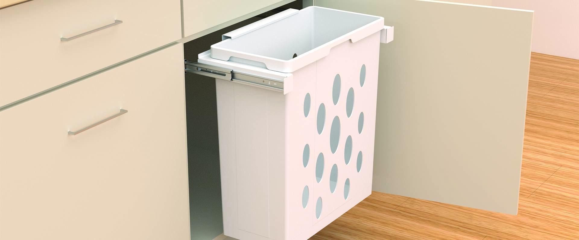 Naber WESCO® Pullboy Laudry 550K/600-1, Schrankausstattung, weiß