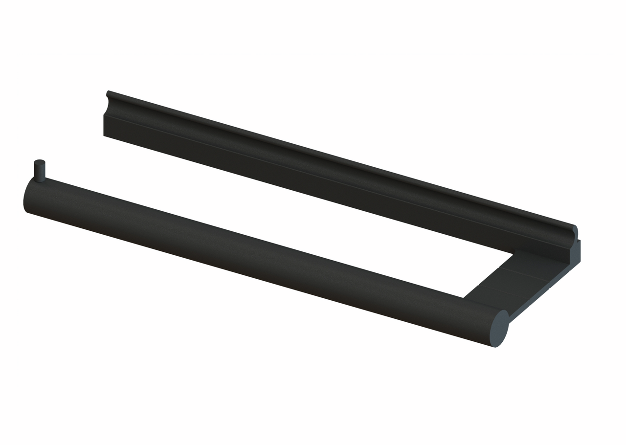 Naber Lucento Papierrollenhalter, schwarz