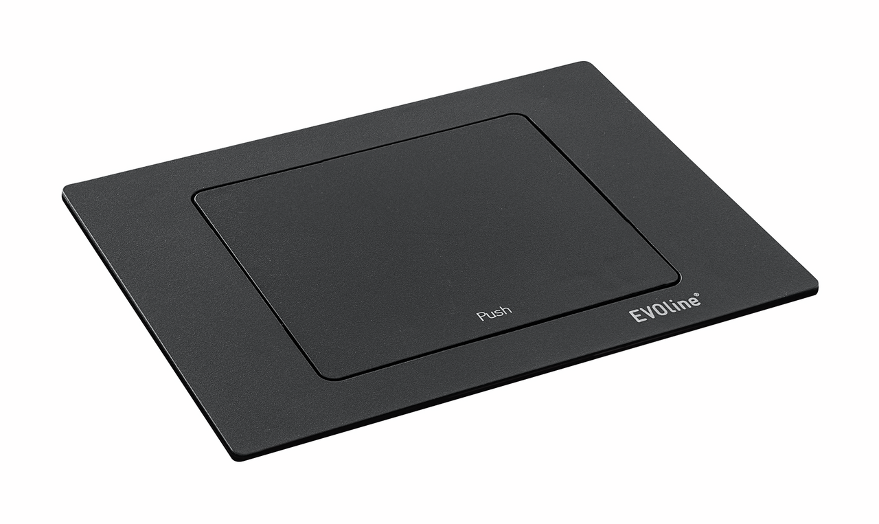 Naber Evoline® Spin USB C, Steckdosenelement, schwarz matt