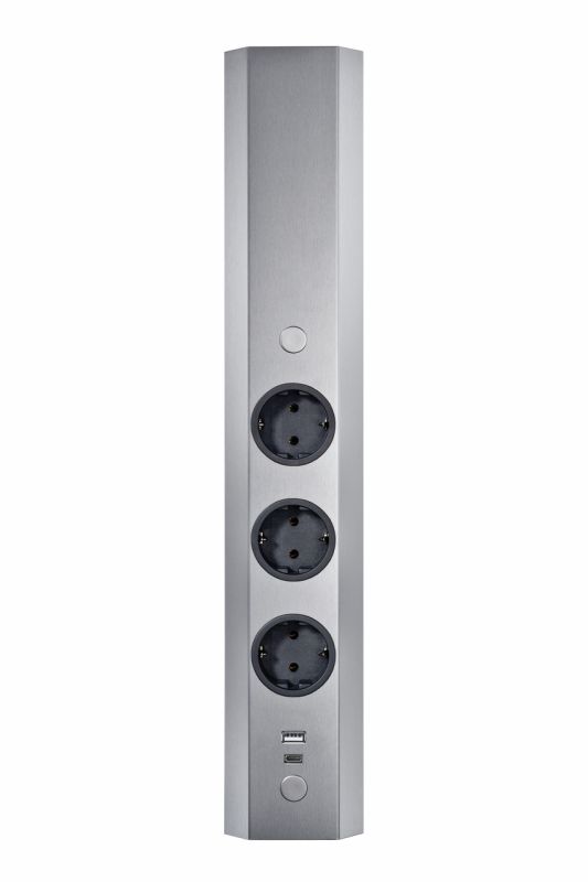 Naber - Mira Eck small USB A/C, Ecksteckdosenelement