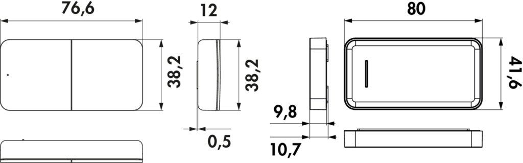 Naber MEC Driver LED Fernbedienung 1+4 Kanal ZigBee