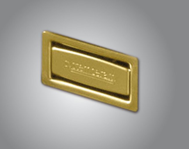 KeraDomo Überlauf eckig Mattgold