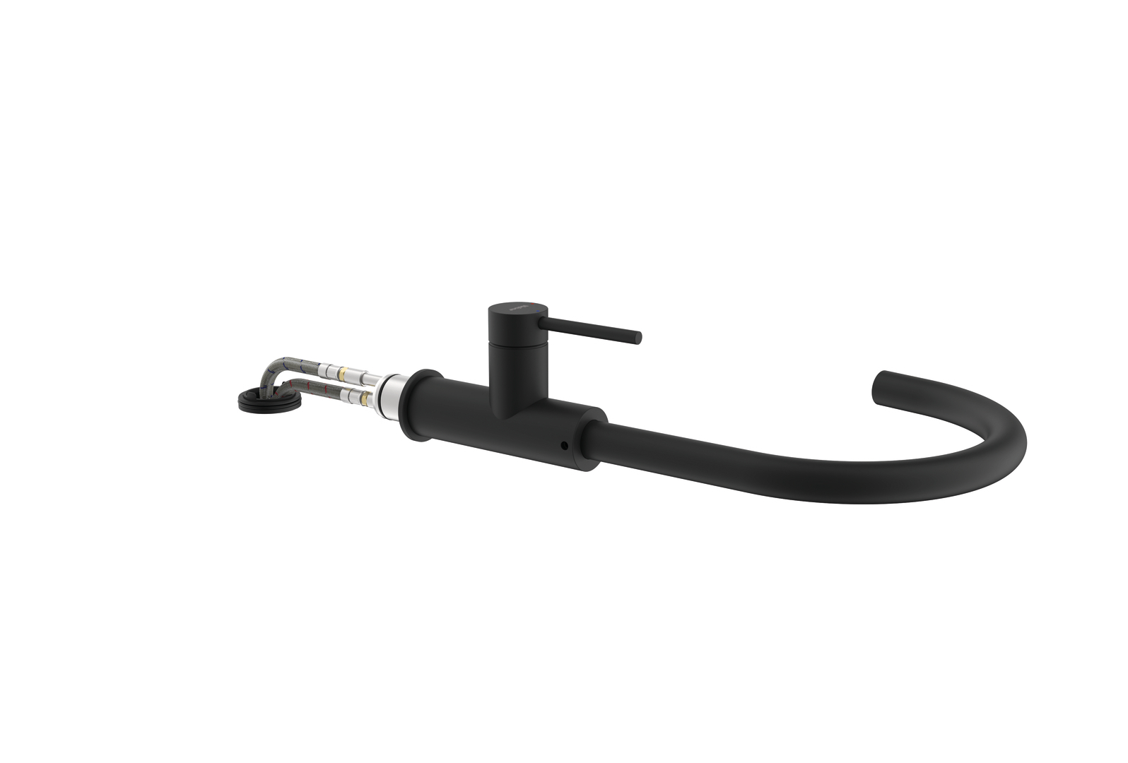 Naber SERVIZIO Namor® 5 Fensterarmatur, Spültischarmatur, schwarz matt, Hochdruck