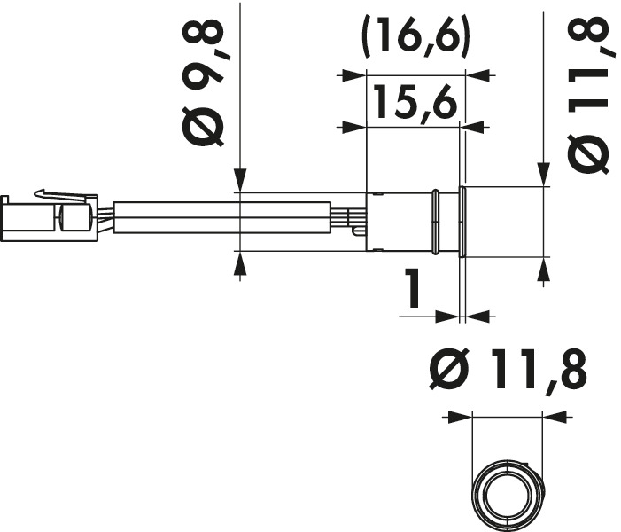 Naber MEC Driver LED Sensor IR/TK, Zubehör, Sensor