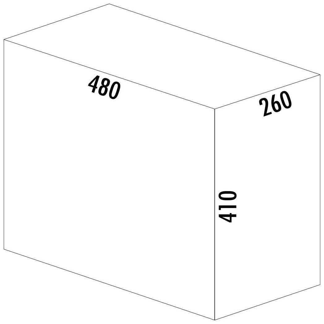 WESCO® Profiline Double-Boy® 410 S/300-2 mit Frontanbindung, anthrazit