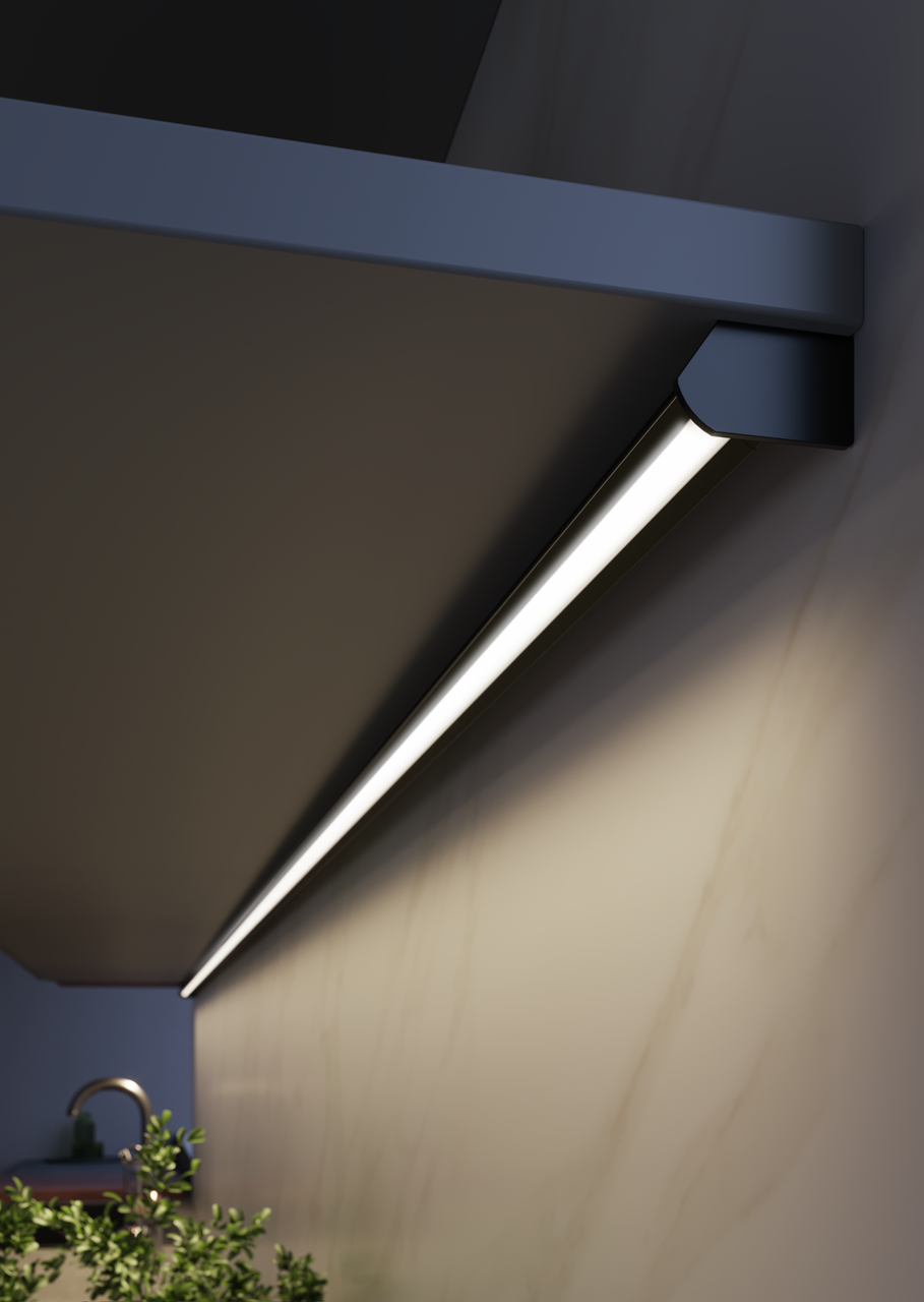 Naber Velit Farbwechsel LED, Leuchte, L 1000 mm, 9,7 W, MEC LED-System kompatibel, 24 V