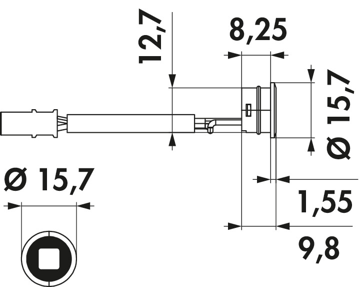 Naber MEC Driver LED Bewegungsmelder, Verbindungsleitung/-element, Bewegungsmelder