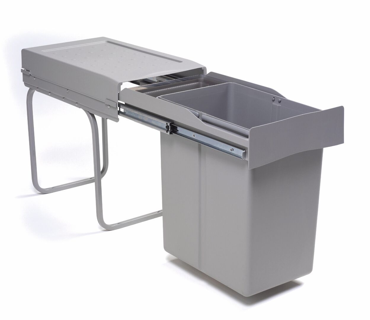 Naber WESCO® Einbauabfallsammler 30DT mit Ablageschale, Abfallsammelsystem